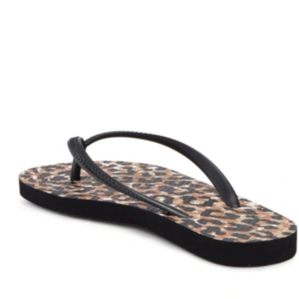 Abound Leyo Flip Flop In Black Multi Leopard